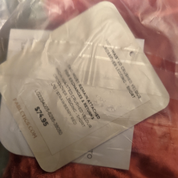 Fabletics Oasis Crushed Velour Crossover Legging - Picture 4 of 4